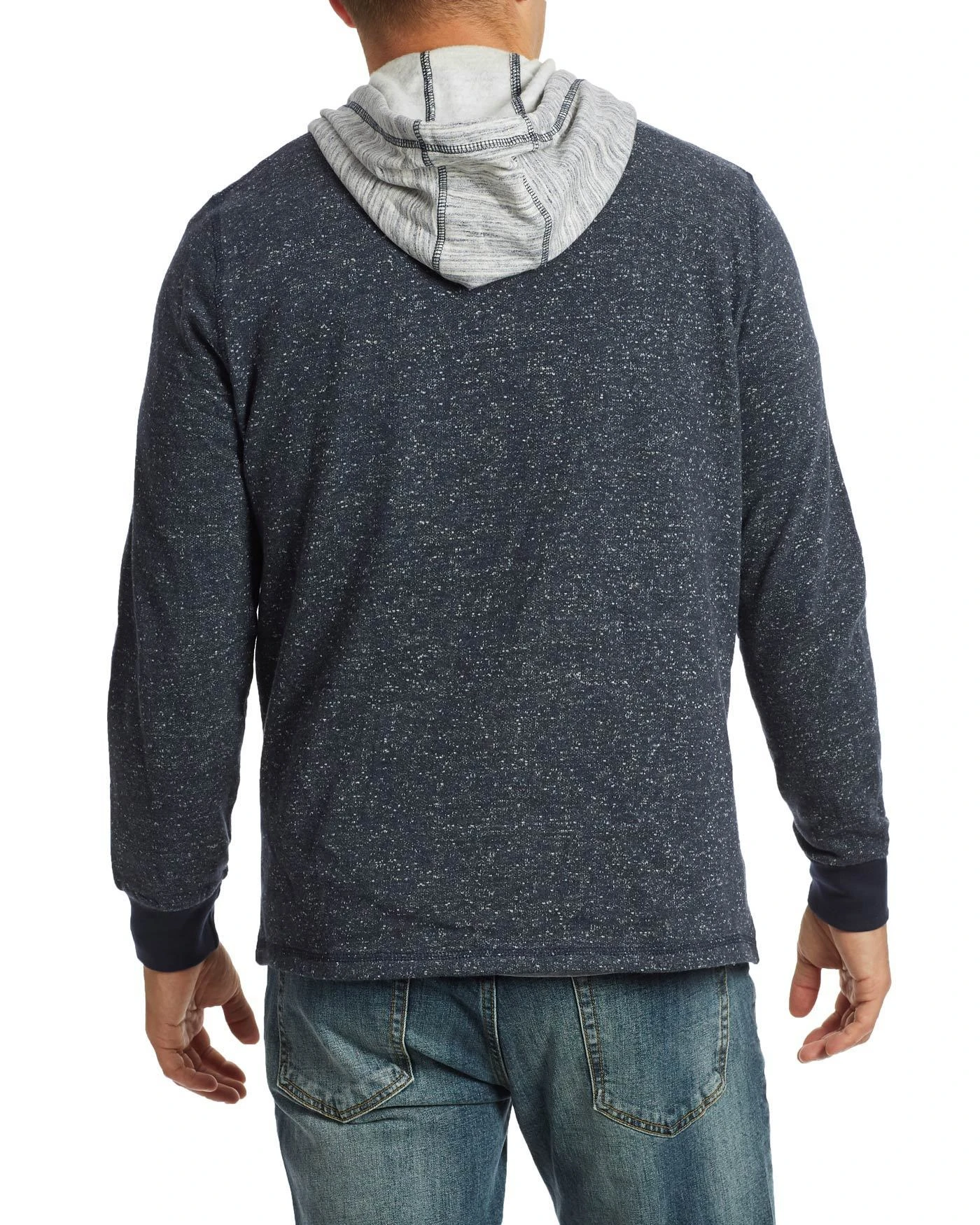 BERWYN FLEECE HOODED HENLEY 4 BERWYN FLEECE HOODED HENLEY - Image 4