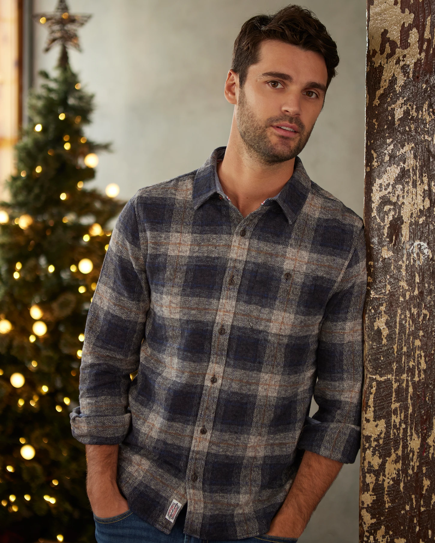 LINDEN HERRINGBONE FLANNEL SHIRT 2 LINDEN HERRINGBONE FLANNEL SHIRT - Image 2